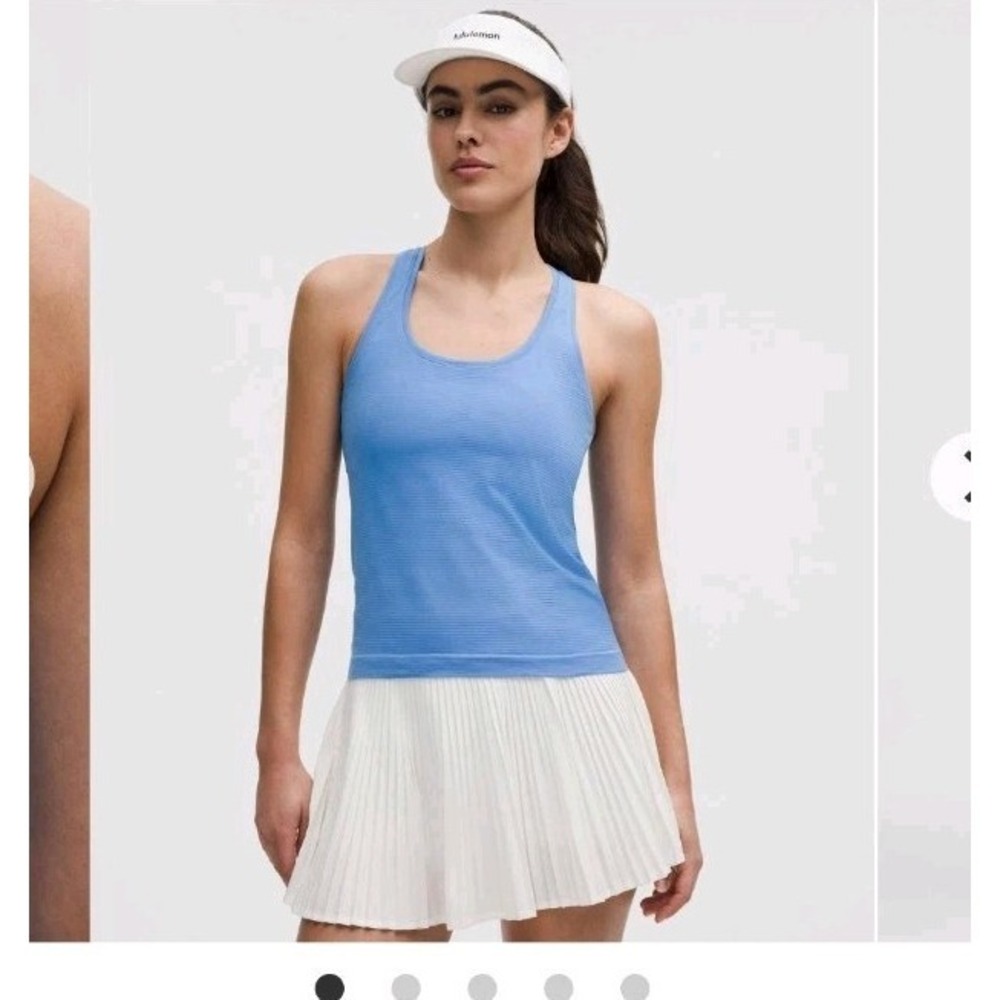 NEW Lululemon Swiftly Tech Racerback Tank 2.0 *Race‎ Pool Blue LW1EM6S Sz 14
